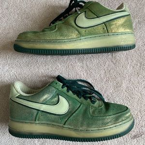 Nike Air Force 1 Glitter Green Limited Edition